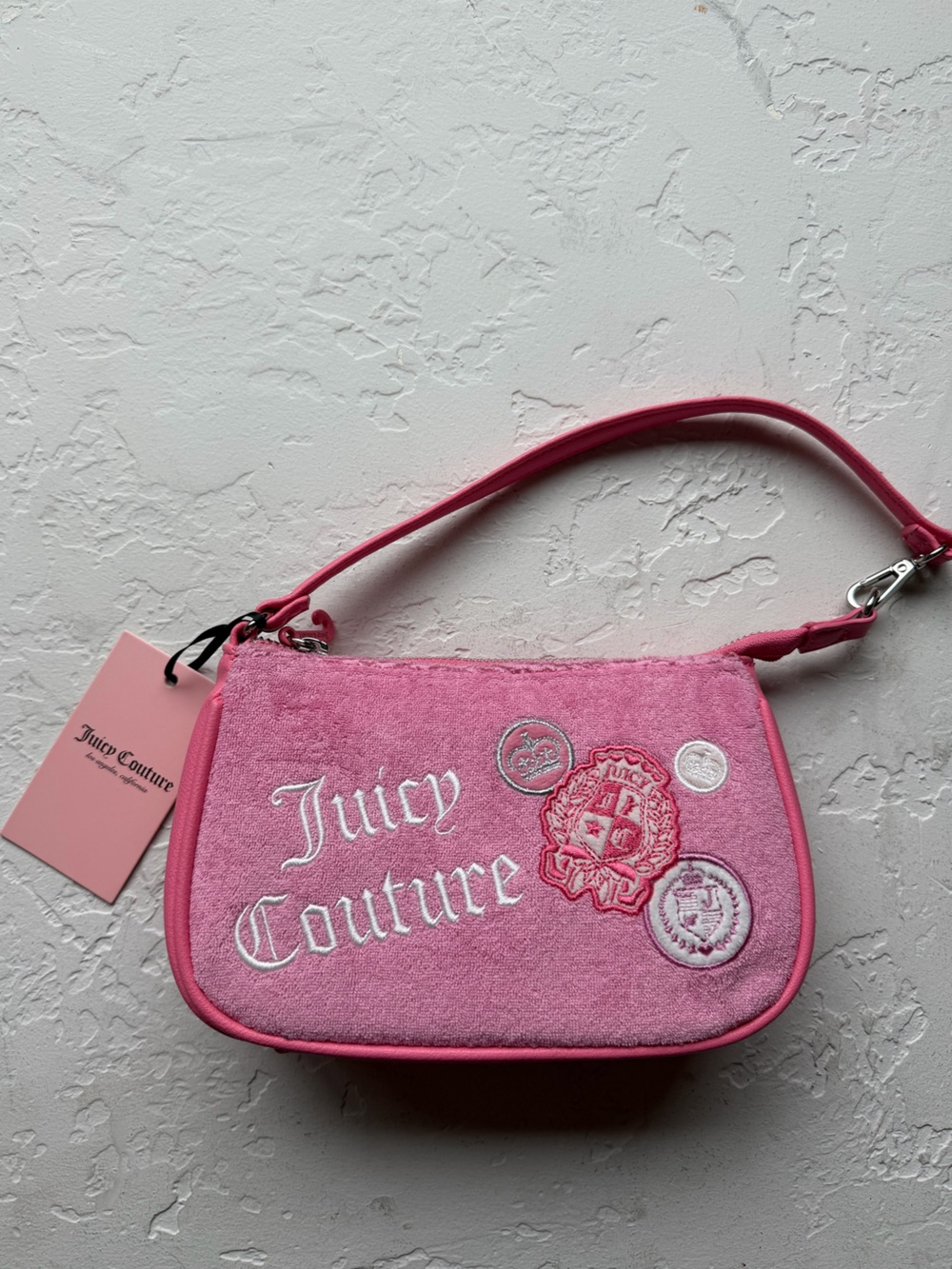 Juicy Couture Cherry Blossom Juicy Girl Rule Wristlet | Pink Y2K